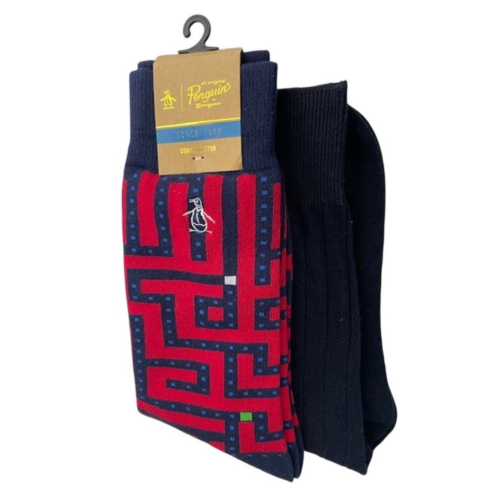 Penguin by Munsingwear & unbranded men's dress socks- 2 pair